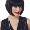 Flapper Costume Wig - Black -Fantasy Fits Sales 70098 full 1