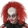 Clown Pattern Baldness Bald Cap Adult Wig (Red) 1 Clown Pattern Baldness Bald Cap Adult Wig (Red) -Fantasy Fits Sales 70944 full 1