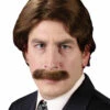 70s Man Wig And Moustache -Fantasy Fits Sales F8198 full 1