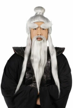 Sensei Costume Wig, Beard And Brows Set