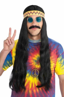 Hippie Dude Wig With Headband