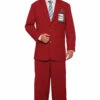 Anchorman Ron Burgundy Suit Adult Costume