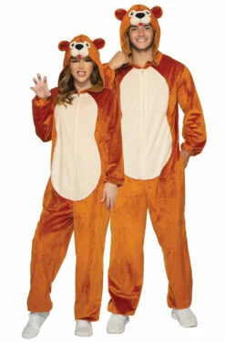 Teddy Bear Jumpsuit Adult Costume