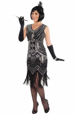 Silver Screen Flapper Adult Costume (M/L)