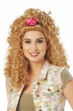 80's Scrunchie Sweetie Adult Wig
