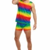 Festive Rainbow Adult Costume 2 Festive Rainbow Adult Costume -Fantasy Fits Sales G11956 full 1
