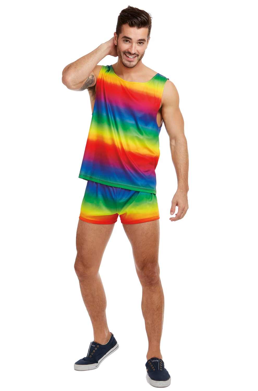 Festive Rainbow Adult Costume 3 Festive Rainbow Adult Costume
