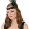 Black Flapper Headband 1 Black Flapper Headband -Fantasy Fits Sales R38377 full 1