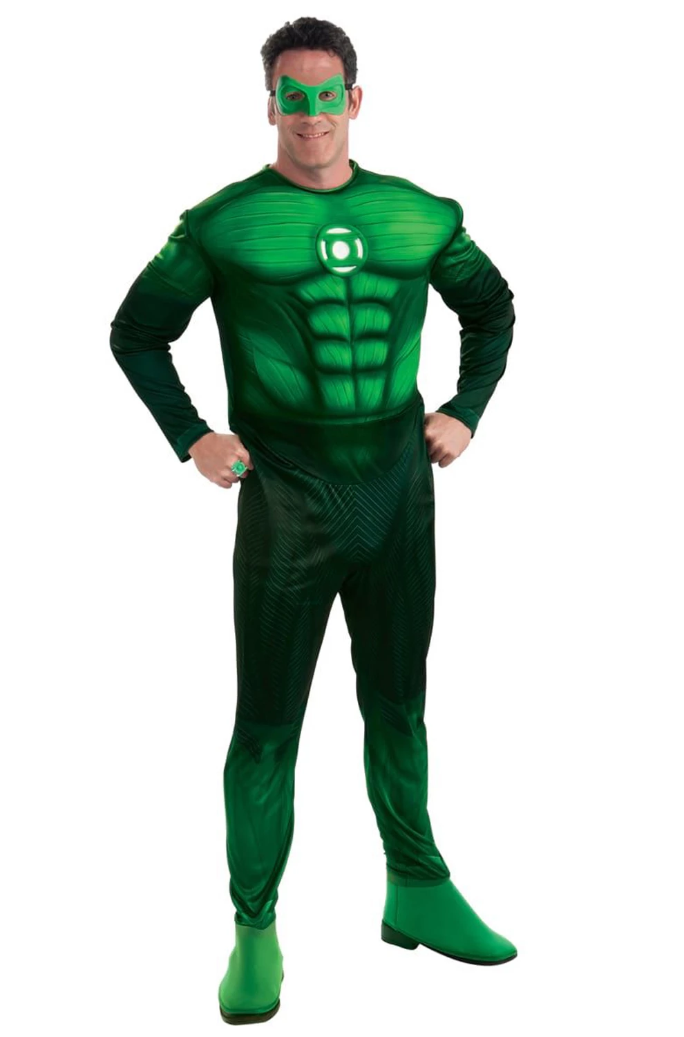DC Comic's Green Lantern Deluxe Muscle Chest Hal Jordan Adult Costume 3 DC Comic's Green Lantern Deluxe Muscle Chest Hal Jordan Adult Costume
